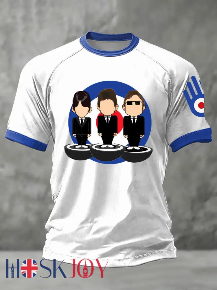 Men’s Modfather UK Music Mods Lover short sleeve t-shirt - White / S