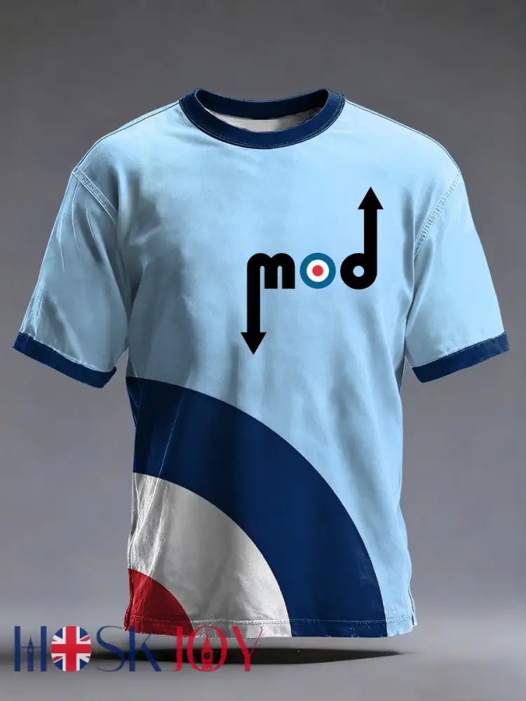 Men’s Modfather UK Music Mods Lover short sleeves t-shirt - Light Blue / S