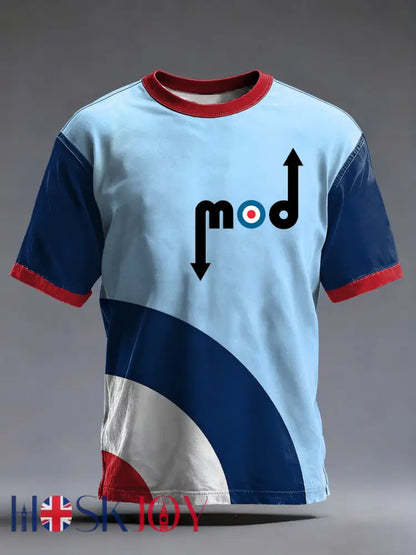 Men’s Modfather UK Music Mods Lover short sleeves t-shirt - Navy Blue / S