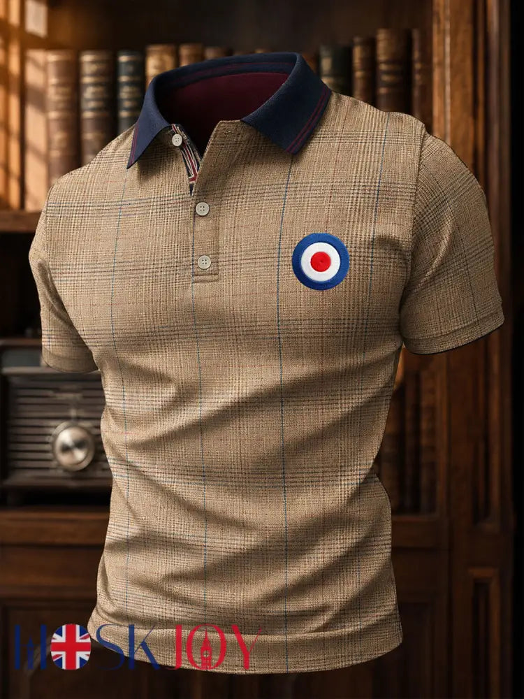Men’s Mods Culture UK Music Lover Business Style Printed Casual Tops - As picture / S