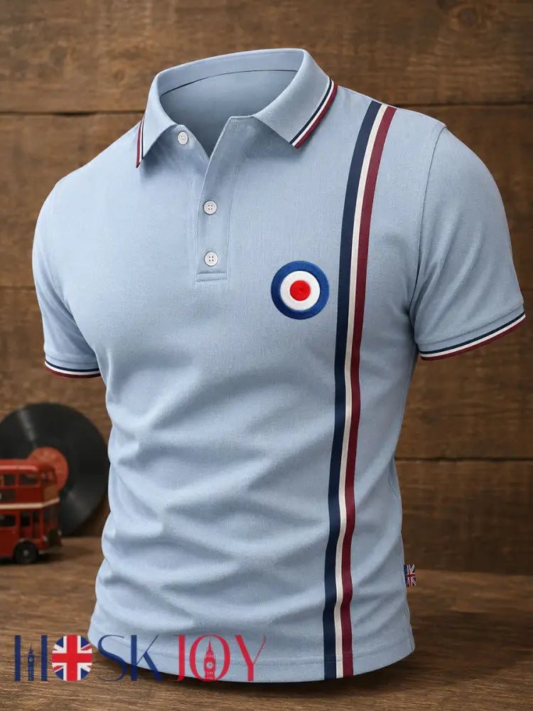 Men’s Mods Culture UK Music Lover Business Style Printed Casual Tops - As picture / S
