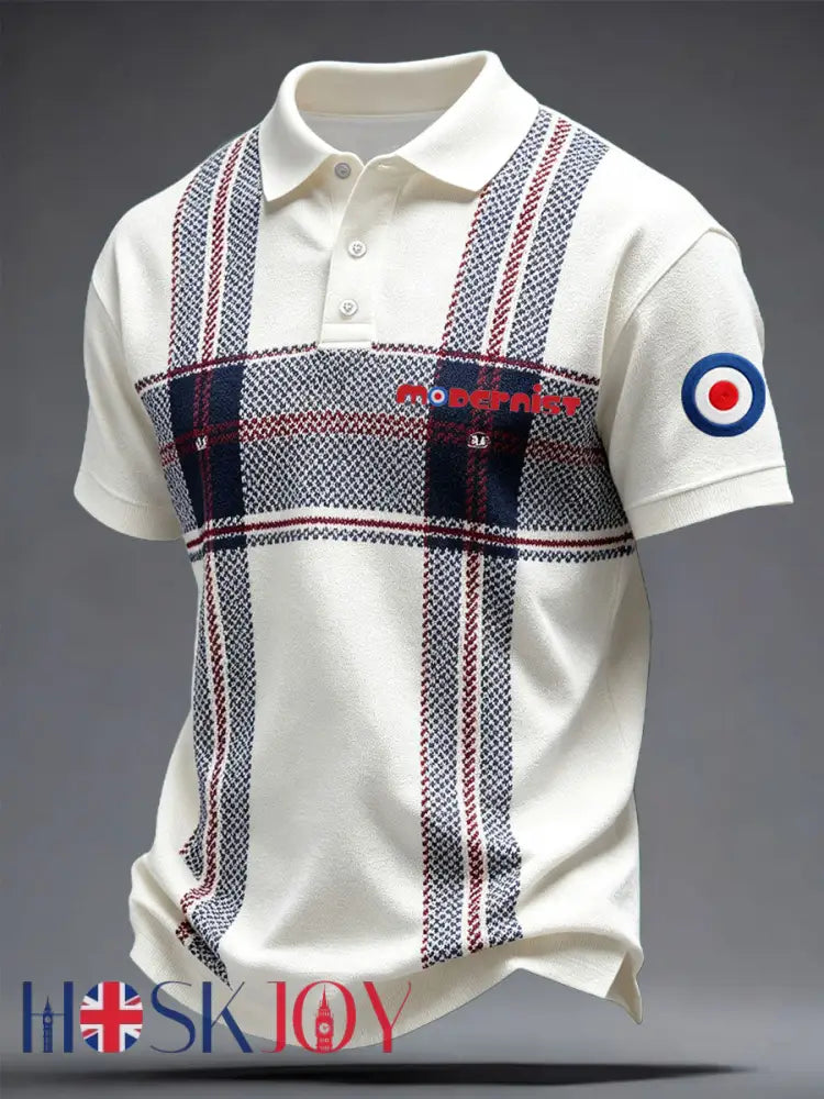 Men’s Mods Culture UK Music Lover Business Style Printed Casual Tops - As picture / S