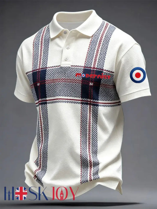 Men’s Mods Culture UK Music Lover Business Style Printed Casual Tops - As picture / S