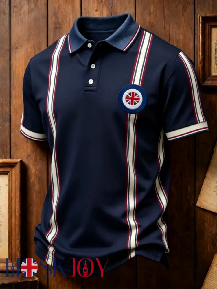 Men’s Mods Culture UK Music Lover Business Style Printed polo shirt - As picture / S