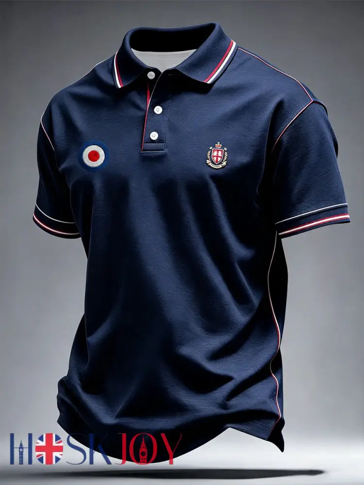 Men’s Mods Culture UK Music Lover Business Style Printed polo shirt - As picture / S