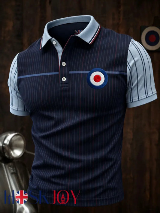 Men’s Mods Culture UK Music Lover Business Style Printed polo shirt - As picture / S