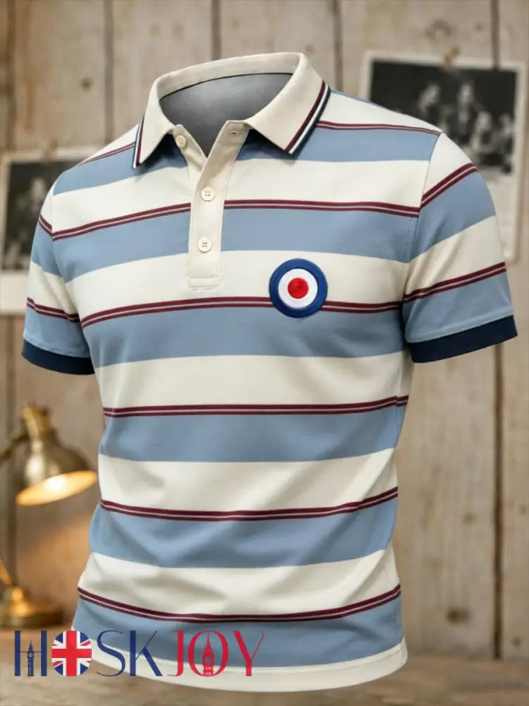 Men’s Mods Culture UK Music Lover Business Style Printed polo shirt - As picture / S