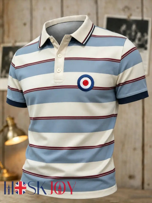 Men’s Mods Culture UK Music Lover Business Style Printed polo shirt - As picture / S
