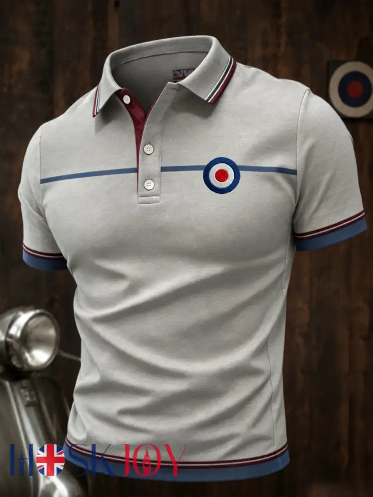 Men’s Mods Culture UK Music Lover Business Style Printed polo shirt - As picture / S