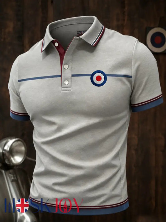 Men’s Mods Culture UK Music Lover Business Style Printed polo shirt - As picture / S