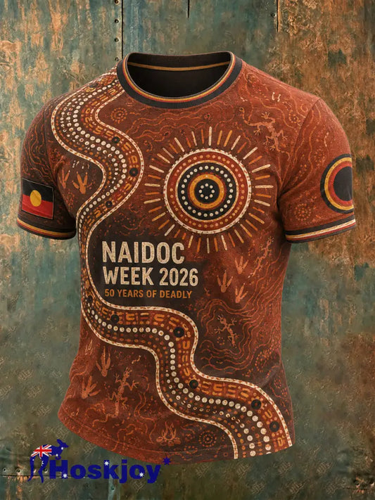Men’s Naidoc Weeks Australia Short Sleeves T-Shirt - A / S