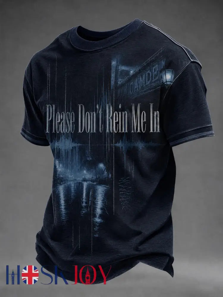 Men’s Please Don’t Rein Me In Printed T-shirt - As picture / S