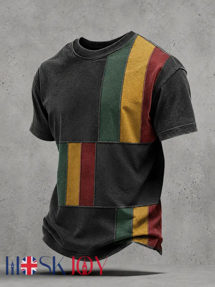 Men’s Reggae Inspired T-Shirt - Black / S