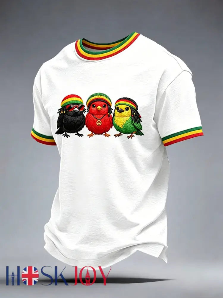 Men’s Reggae Music T-Shirt - White / S