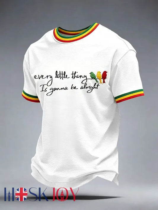 Men’s Reggae Music T-Shirt - White / S