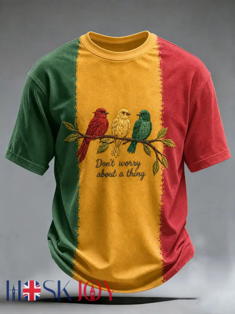 Men’s Reggae Print Casual Top - As picture / S