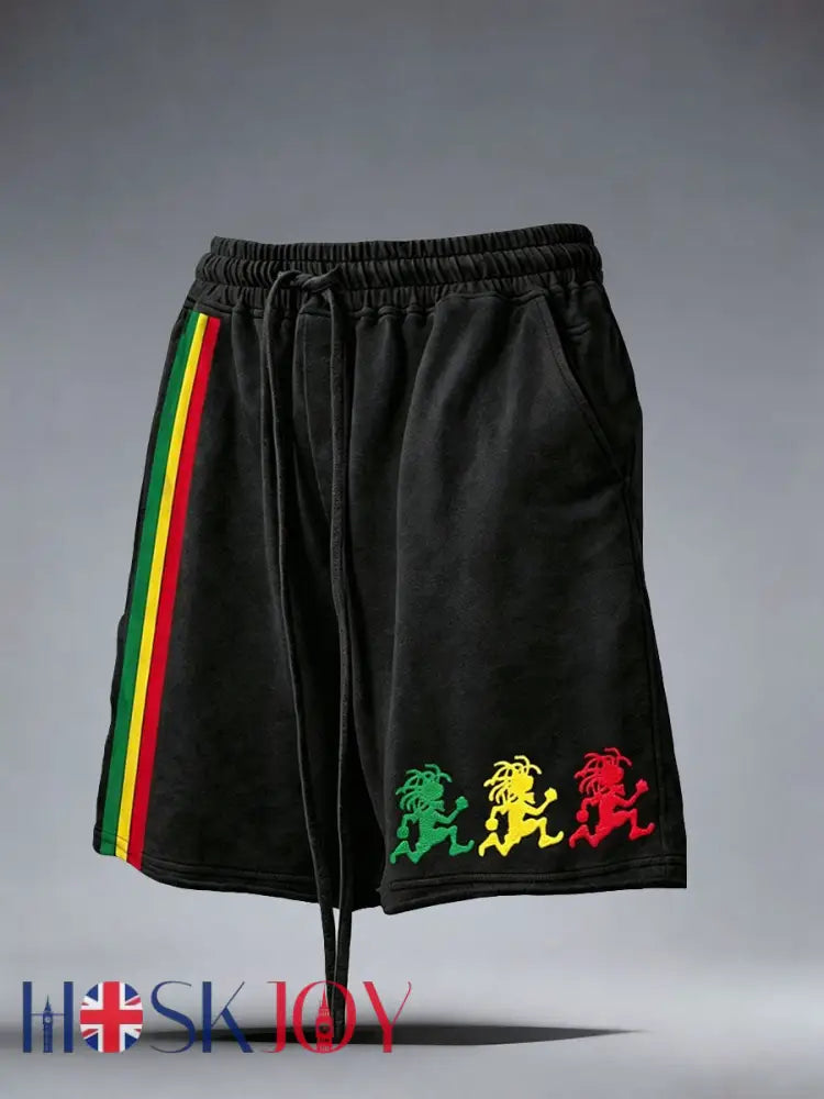 Men’s Reggae Shorts - Black / S