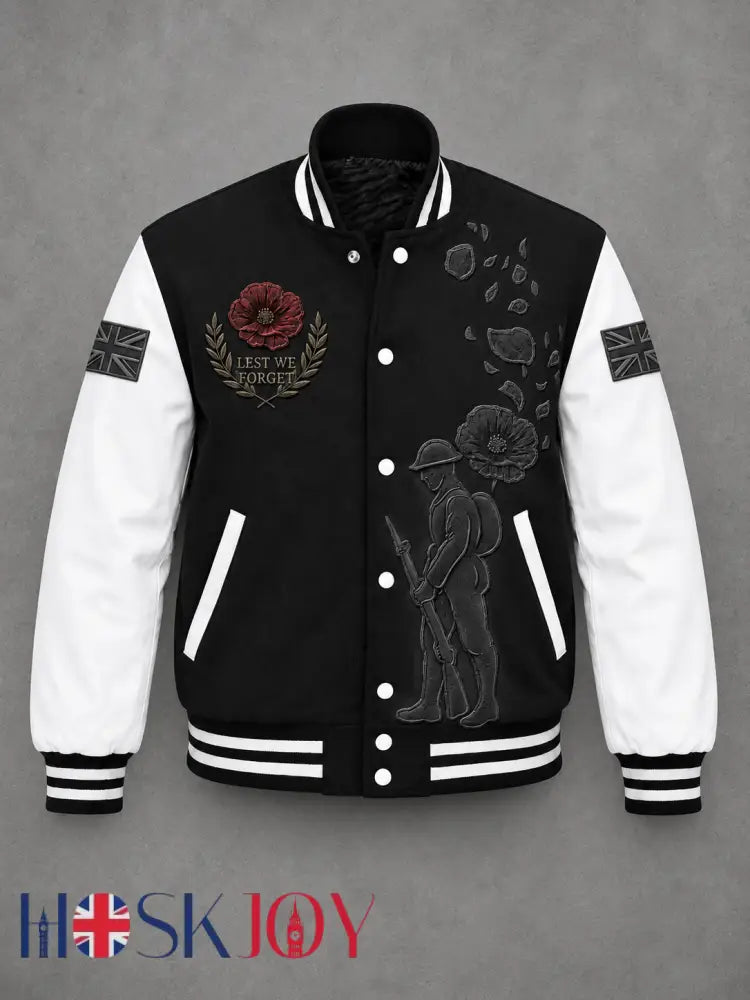 Men’s Remembrance Day Fleece-Lined Jacket - Black / S