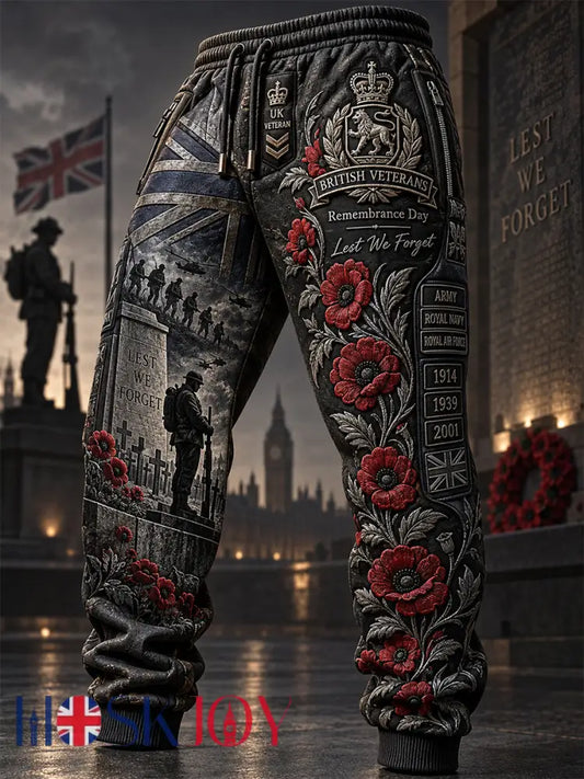 Men’s Remembrance Day Lest We Forget Pants - As picture / S