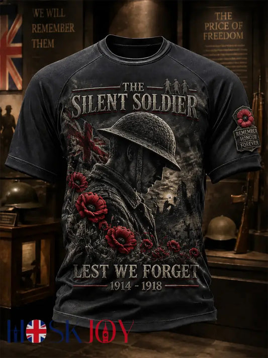 Men’s Remembrance Day Print Short-Sleeve T-Shirt - Black / S