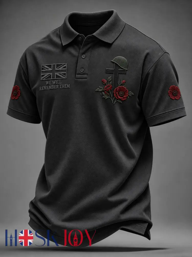 Men’s Remembrance Day Shirt - Black / S