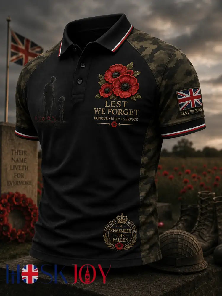 Men’s Remembrance Day Shirt - Black / S