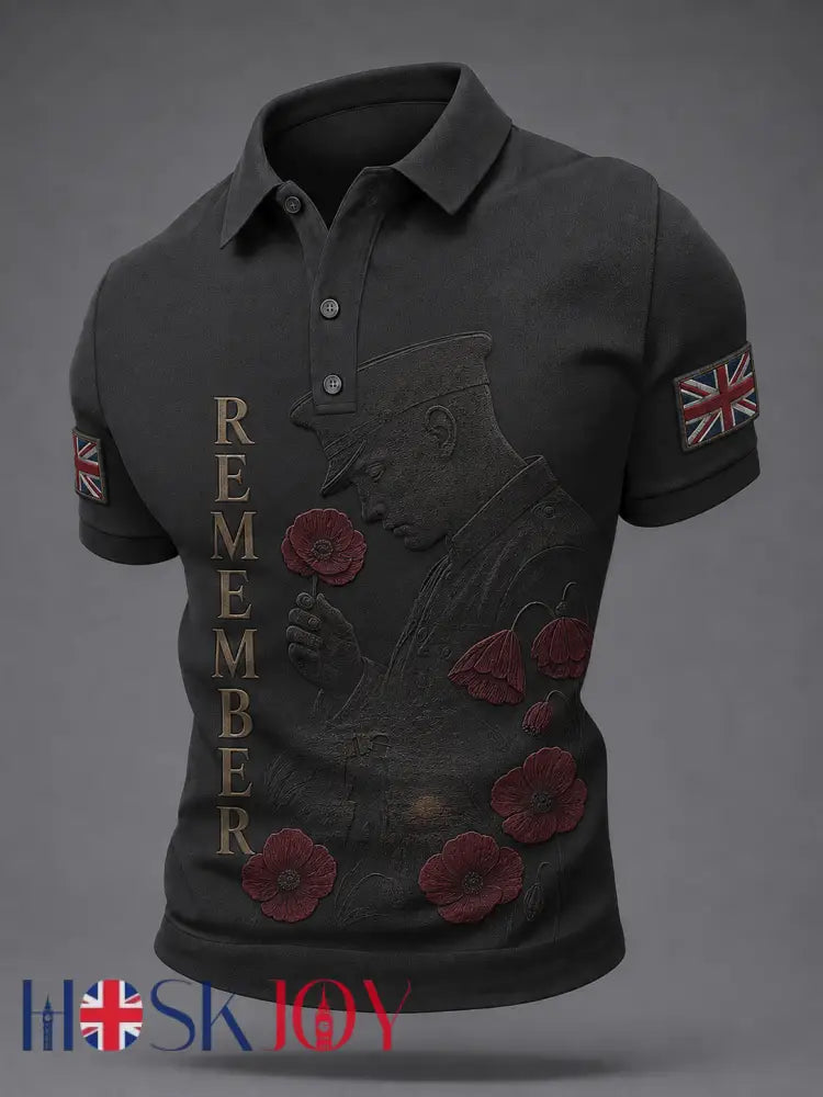 Men’s Remembrance Day Shirt - Black / S