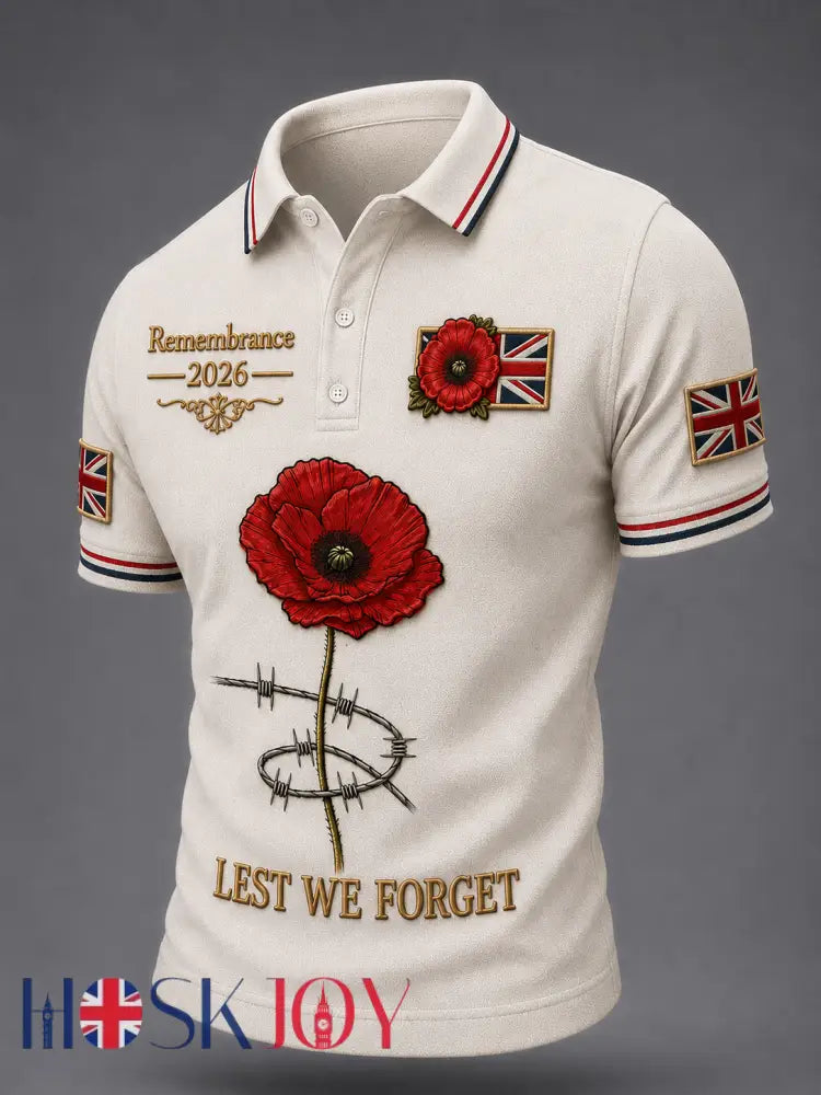 Men’s Remembrance Day Shirt - Creamy-White / S