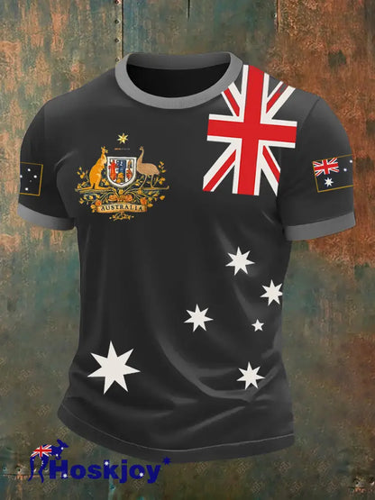 Men’s Retro Australia Casual T-Shirt B / S