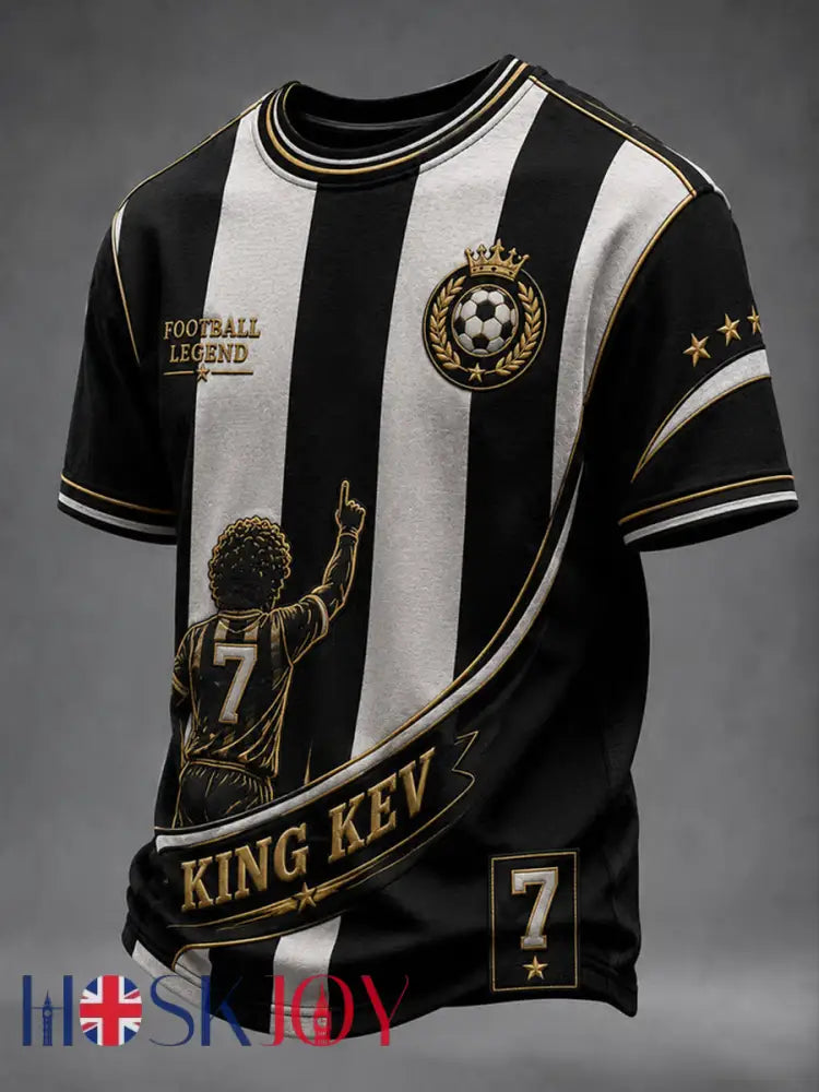Men’s Rip King Kev 7 England Football Lover Printed short sleeves t-shirt - As picture / S