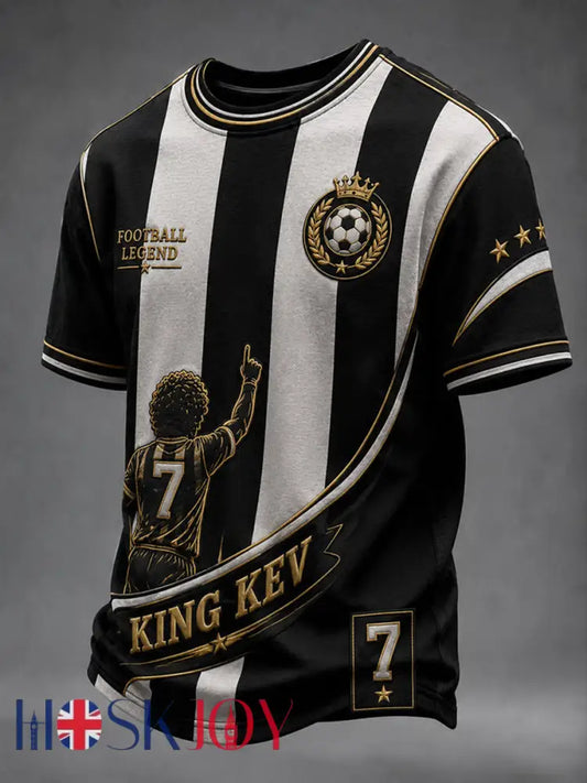 Men’s Rip King Kev 7 England Football Lover Printed short sleeves t-shirt - As picture / S