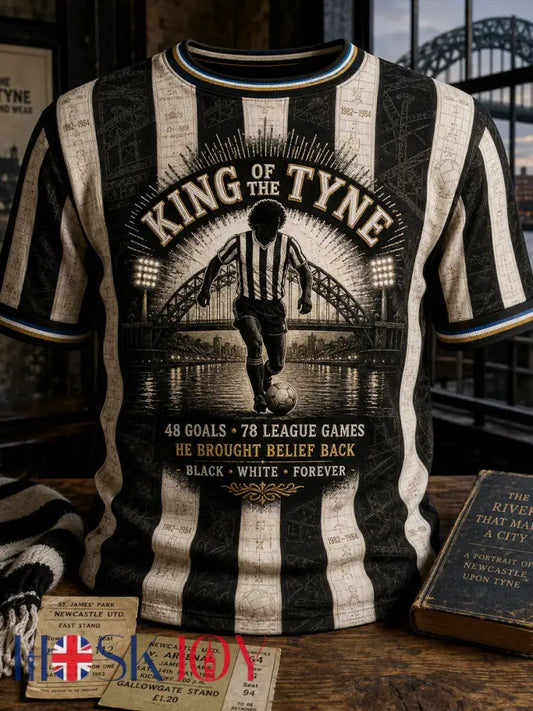 Men’s Rip King Kev 7 England Football Lover Printed T-shirt - Black / S