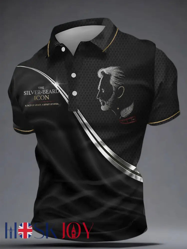 Men’s Rip NZ Jurassic Legend Printed Casual Tops - Black / S