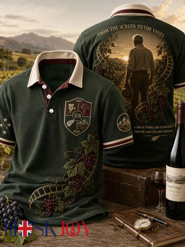 Men’s Rip NZ Jurassic Legend Printed Casual Tops - Dark Green / S