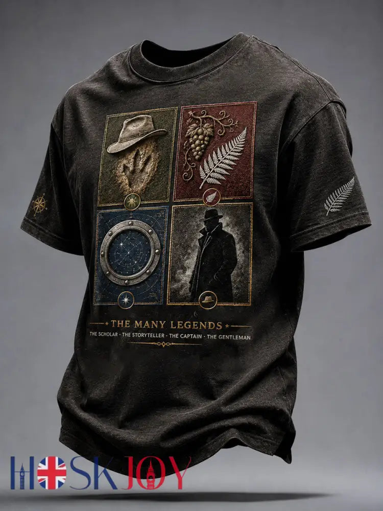 Men’s Rip NZ Jurassic Legend Printed T-shirt - Black / S