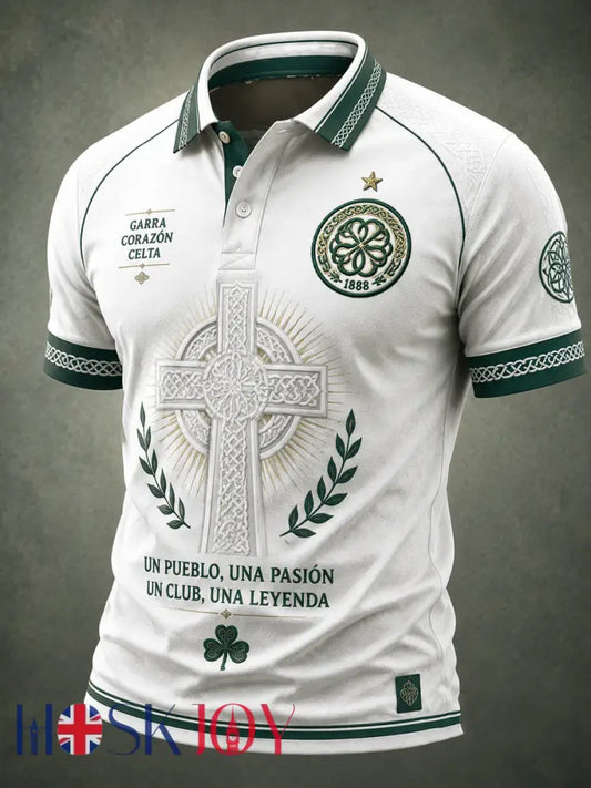 Men’s Scotland football Lover Celtic Printed polo shirt - As picture / S