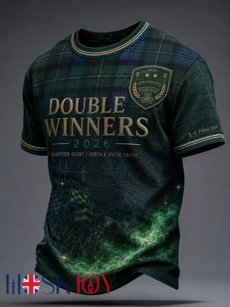 Men’s Scotland Football Lover Green Faith Printed T-shirt - As picture / S