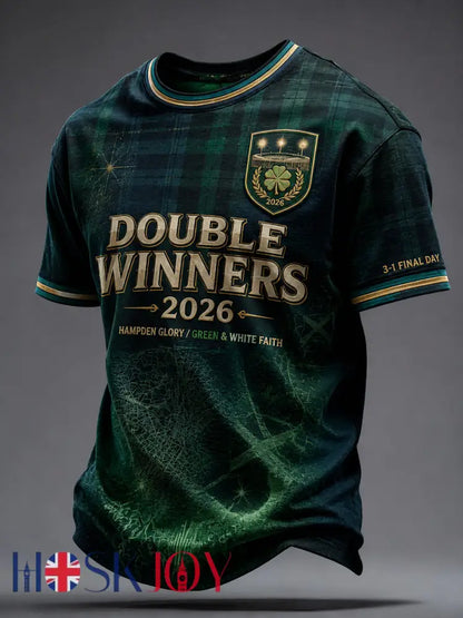 Men’s Scotland Football Lover Green Faith Printed T-shirt - As picture / S