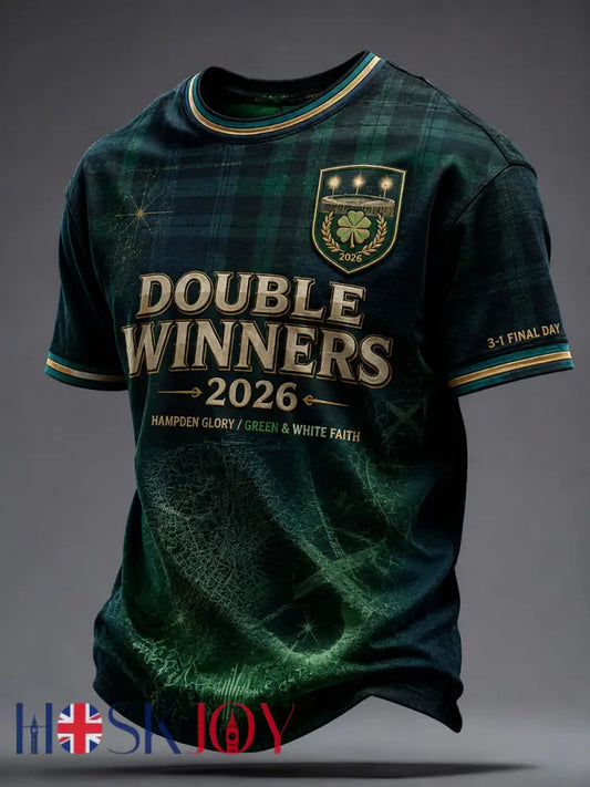 Men’s Scotland Football Lover Green Faith Printed T-shirt - As picture / S