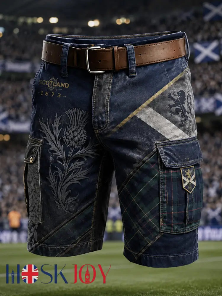 Men’s Scotland Football Print Casual Shorts - A / S