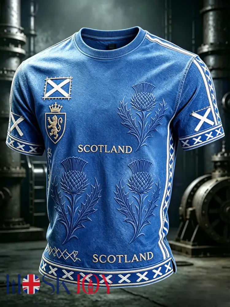 Men’s Scotland Printed short sleeves t-shirt - Blue / S