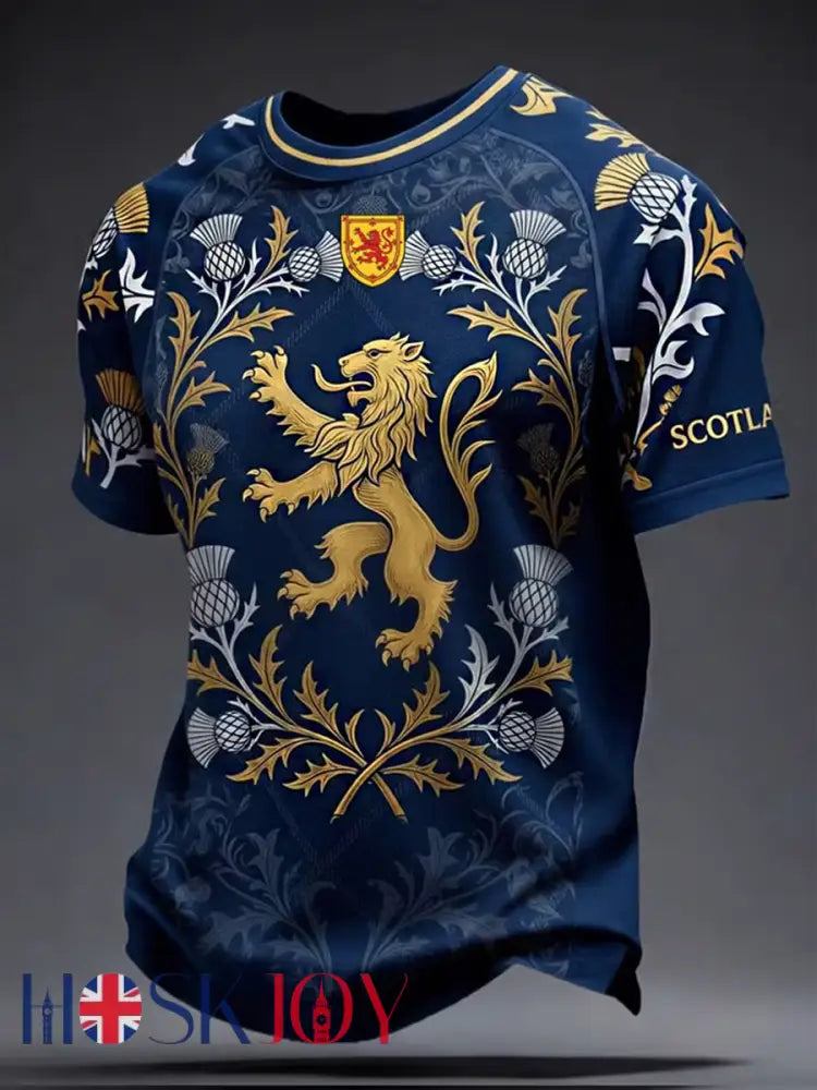 Men’s Scotland Printed short sleeves t-shirt - Navy Blue / S
