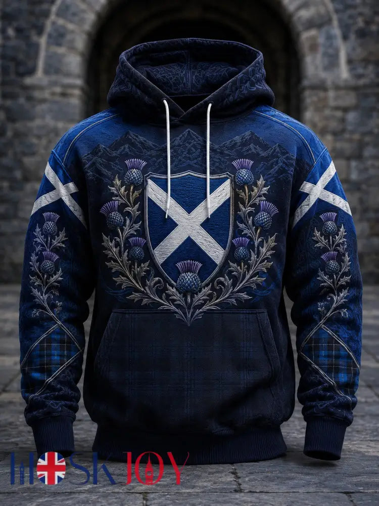 Men’s Scotland St. Andrew’s Day Printed Hoodie - As picture / S