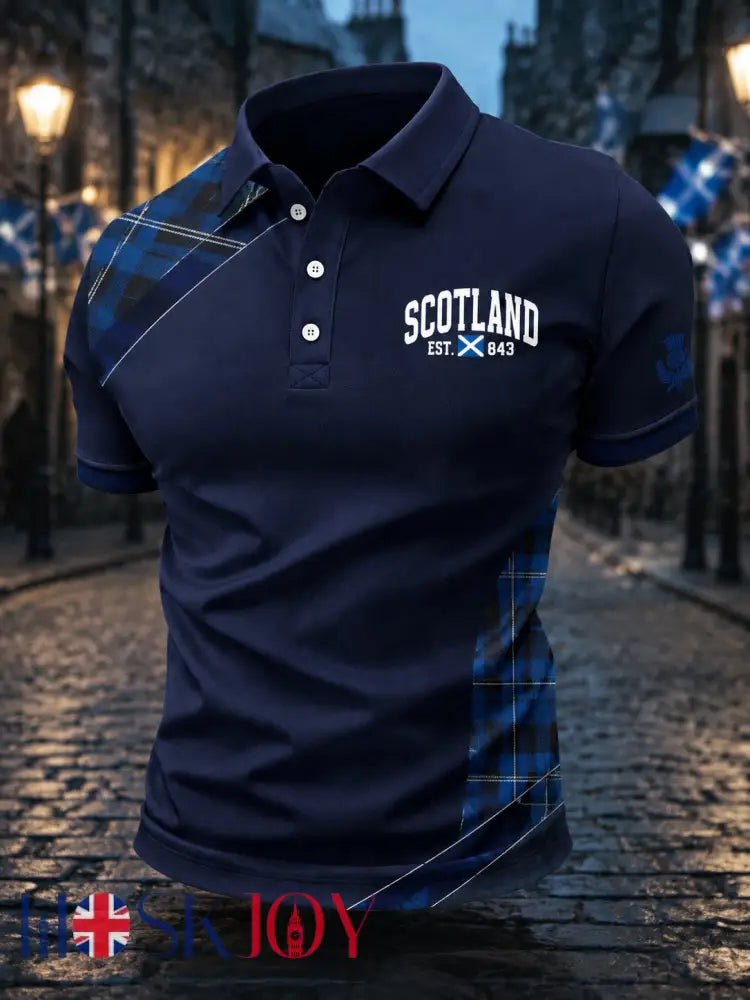Men’s Scotland St. Andrew’s Day Printed Shirt - As picture / S
