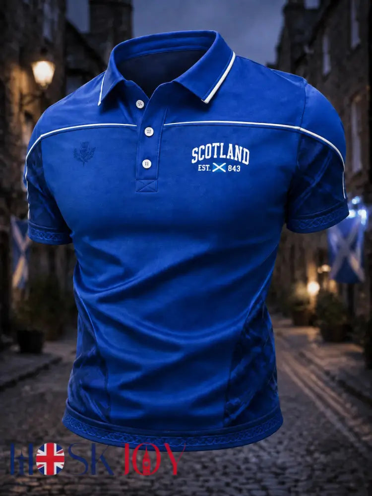 Men’s Scotland St. Andrew’s Day Printed Shirt - As picture / S