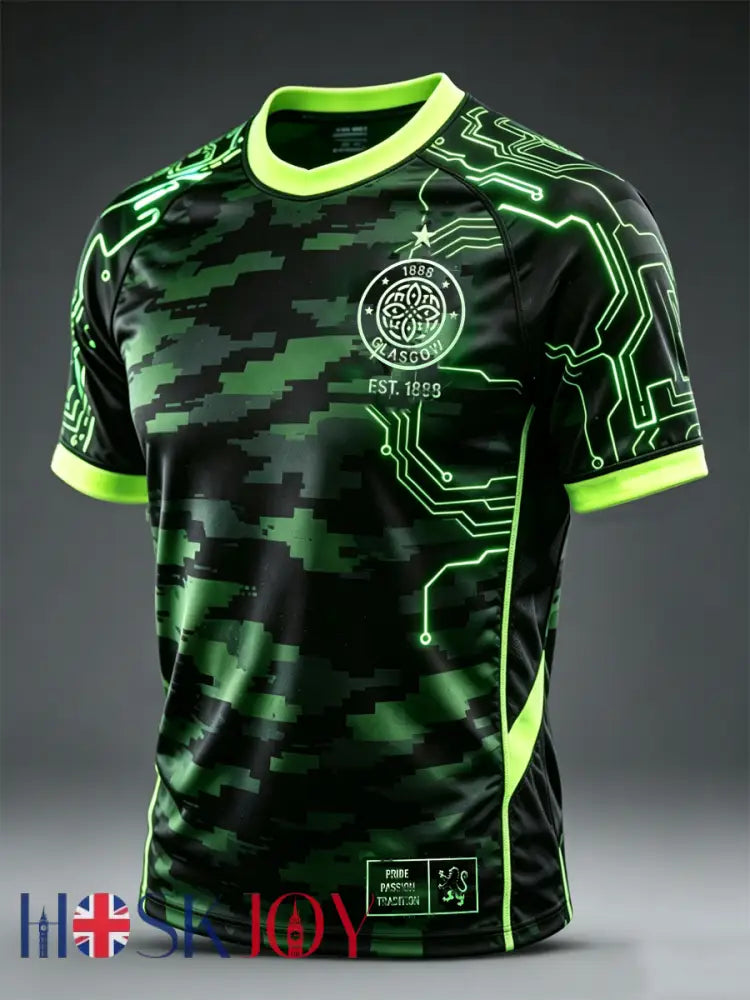 Men’s Scottish Celtic FC Print short sleeve t-shirt - As picture / S