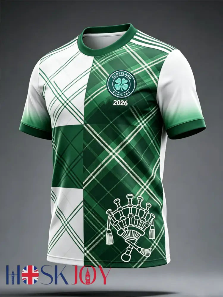 Men’s Scottish Celtic FC Print short sleeves t-shirt - Green / S