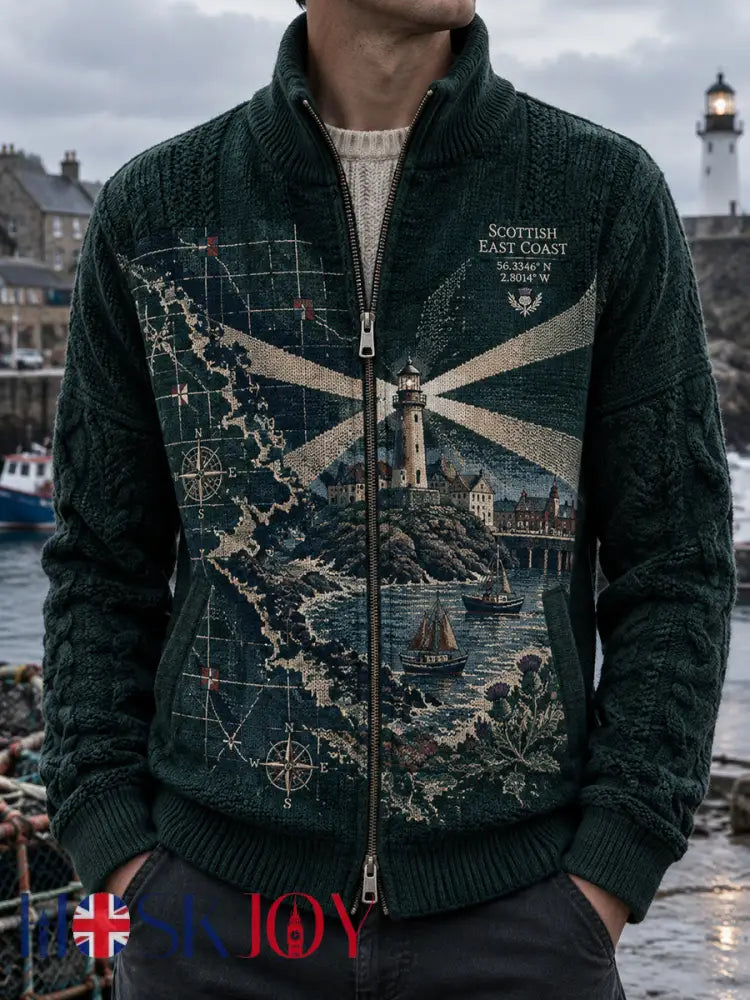 Men’s Scottish St Andrew’s Day Printed Composite Fleece Jacket - A / S