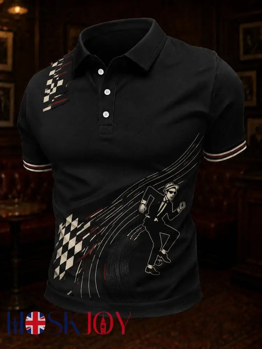 Men’s Ska Revival Style Printed Shirt - As picture / S