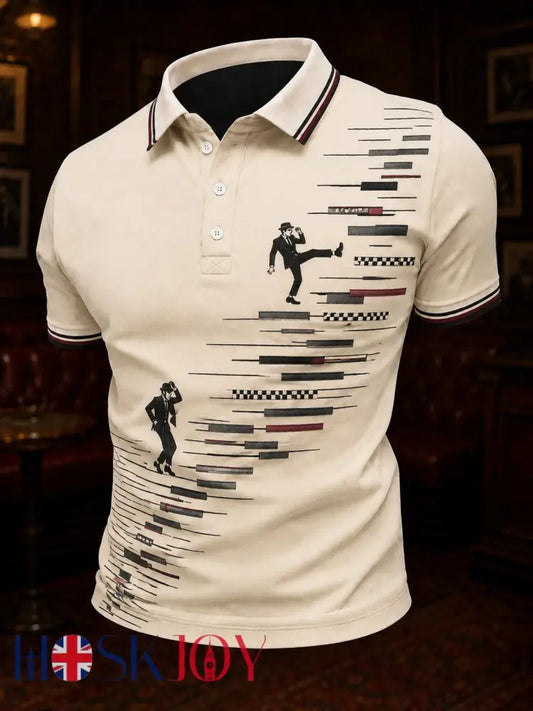 Men’s Ska Revival Style Printed Shirt - As picture / S